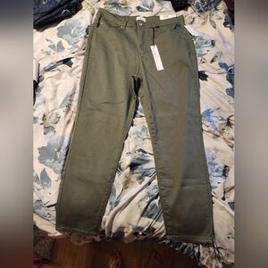 Nicole Miller Green Chinos Slim Fit